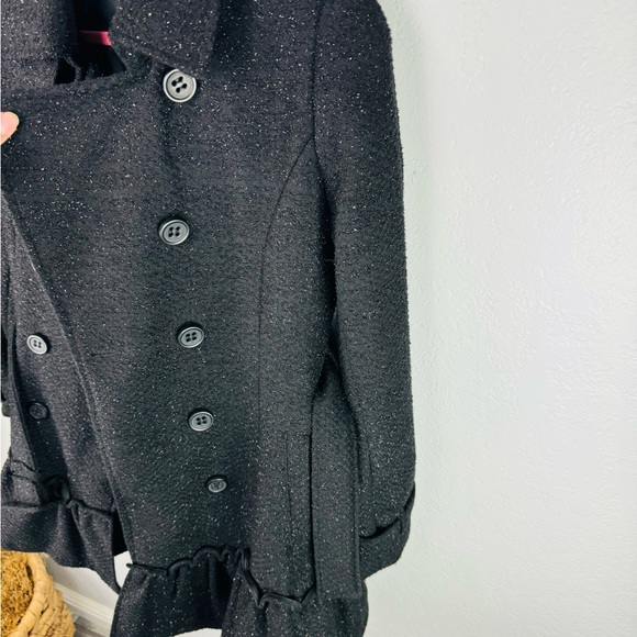 BB DAKOTA Black Sparkle Princess Fit & Flare Black Peacoat - Picture 4 of 10